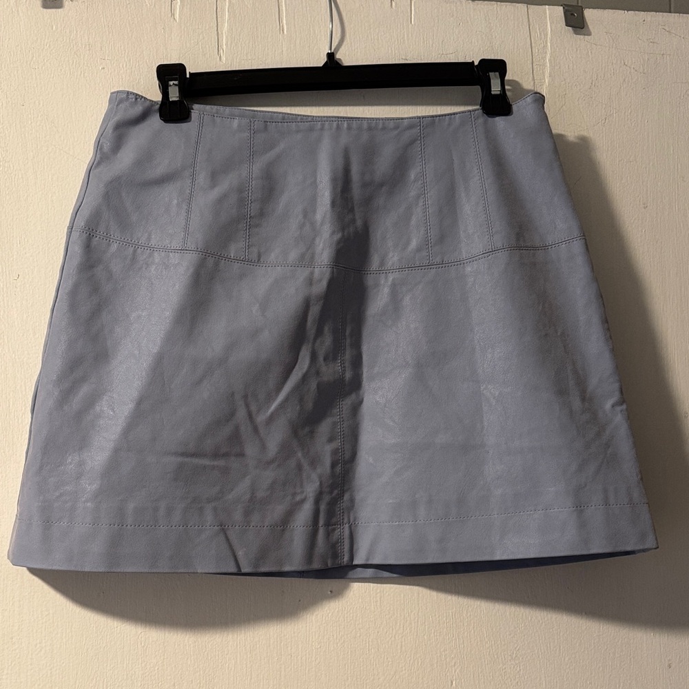 Free People Light Gray Mini Skirt